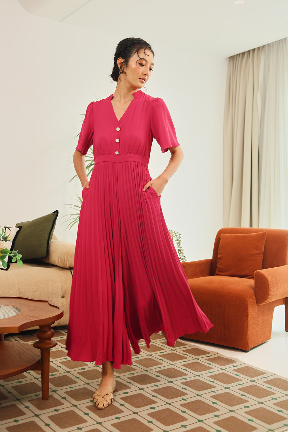 Kristela Jumpsuit in Pink - Image 3