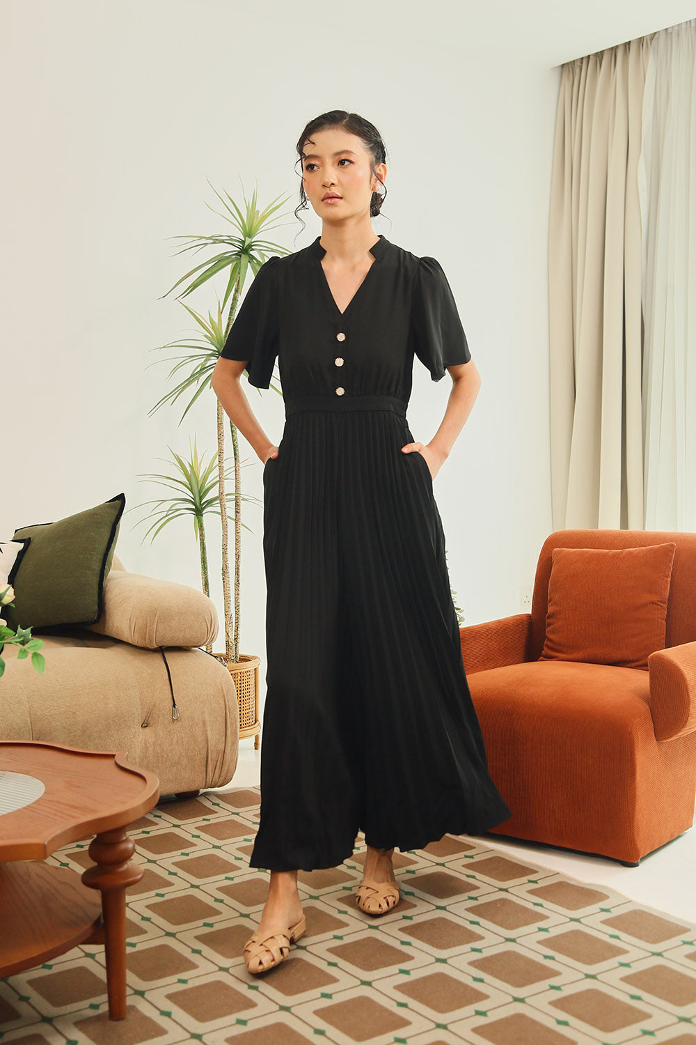 Kristela Jumpsuit in Black - Image 5