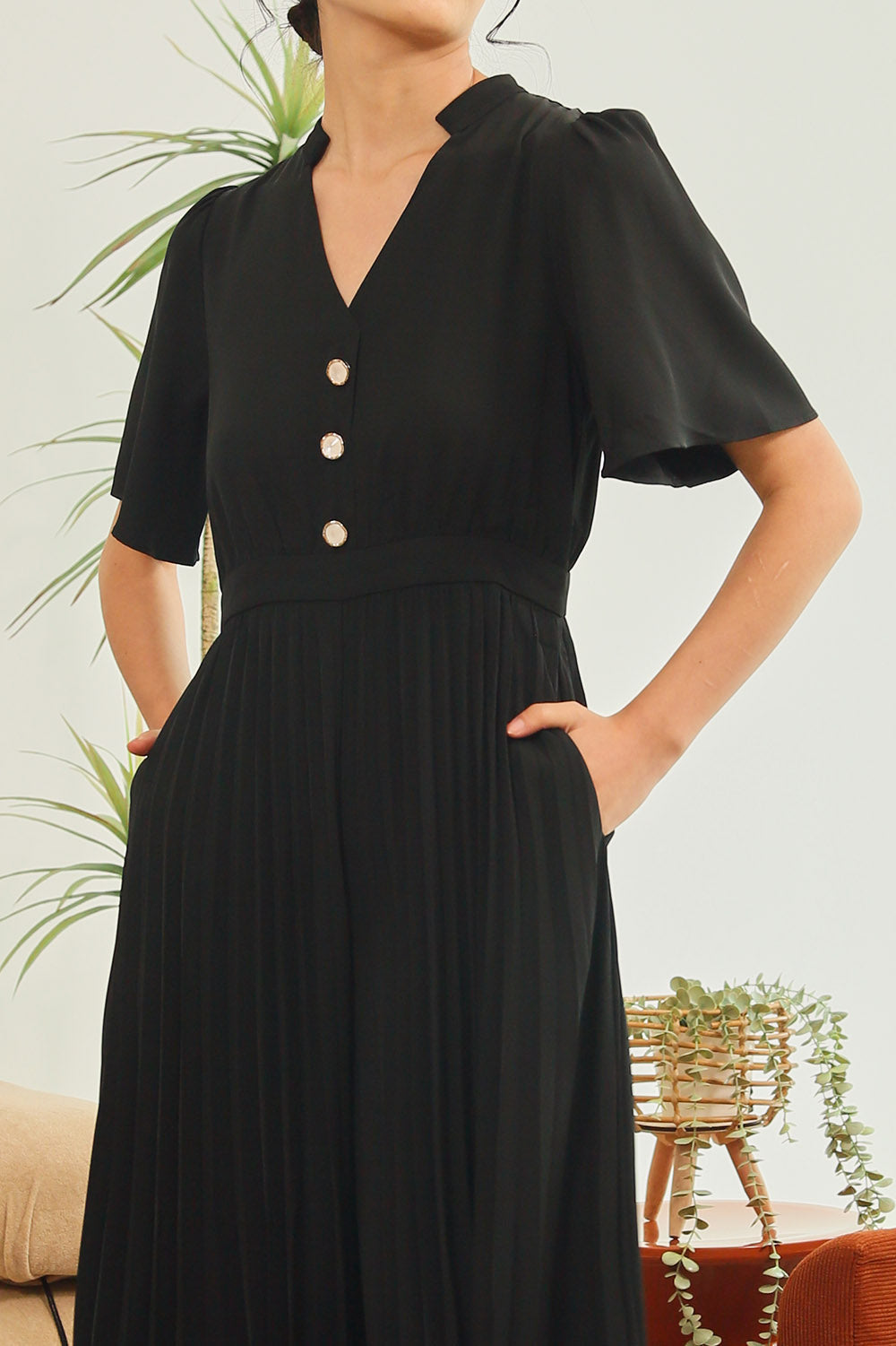 Kristela Jumpsuit in Black - Image 3