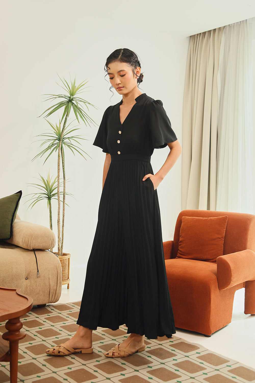 Kristela Jumpsuit in Black - Image 2