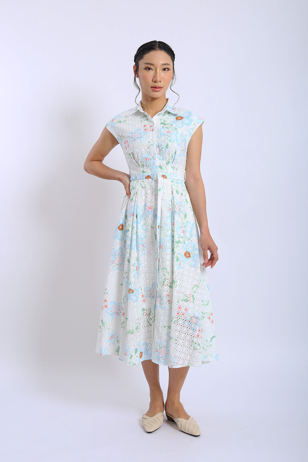 Dezza Midi Dress in Coastal Bloom - Image 4