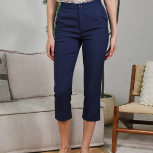 Clea Tapered Pants in Navy