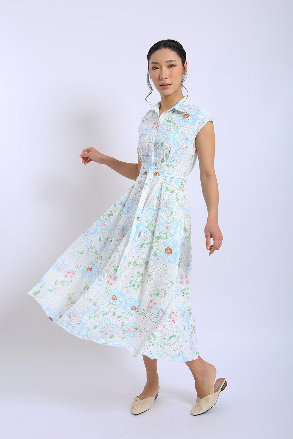 Dezza Midi Dress in Coastal Bloom