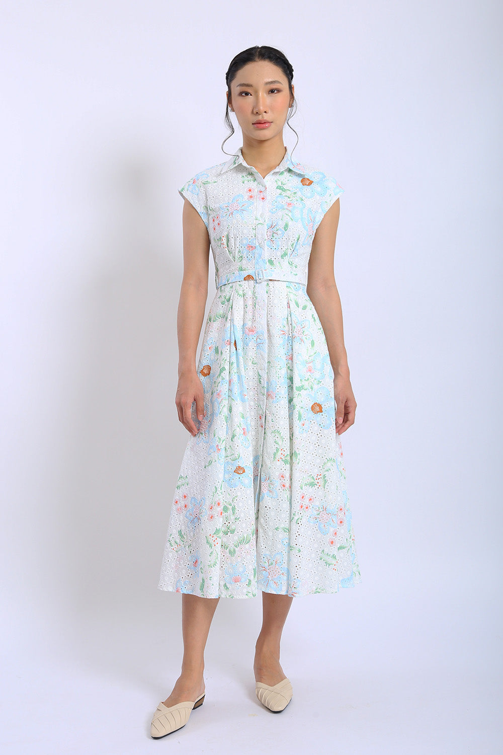 Dezza Midi Dress in Coastal Bloom - Image 3