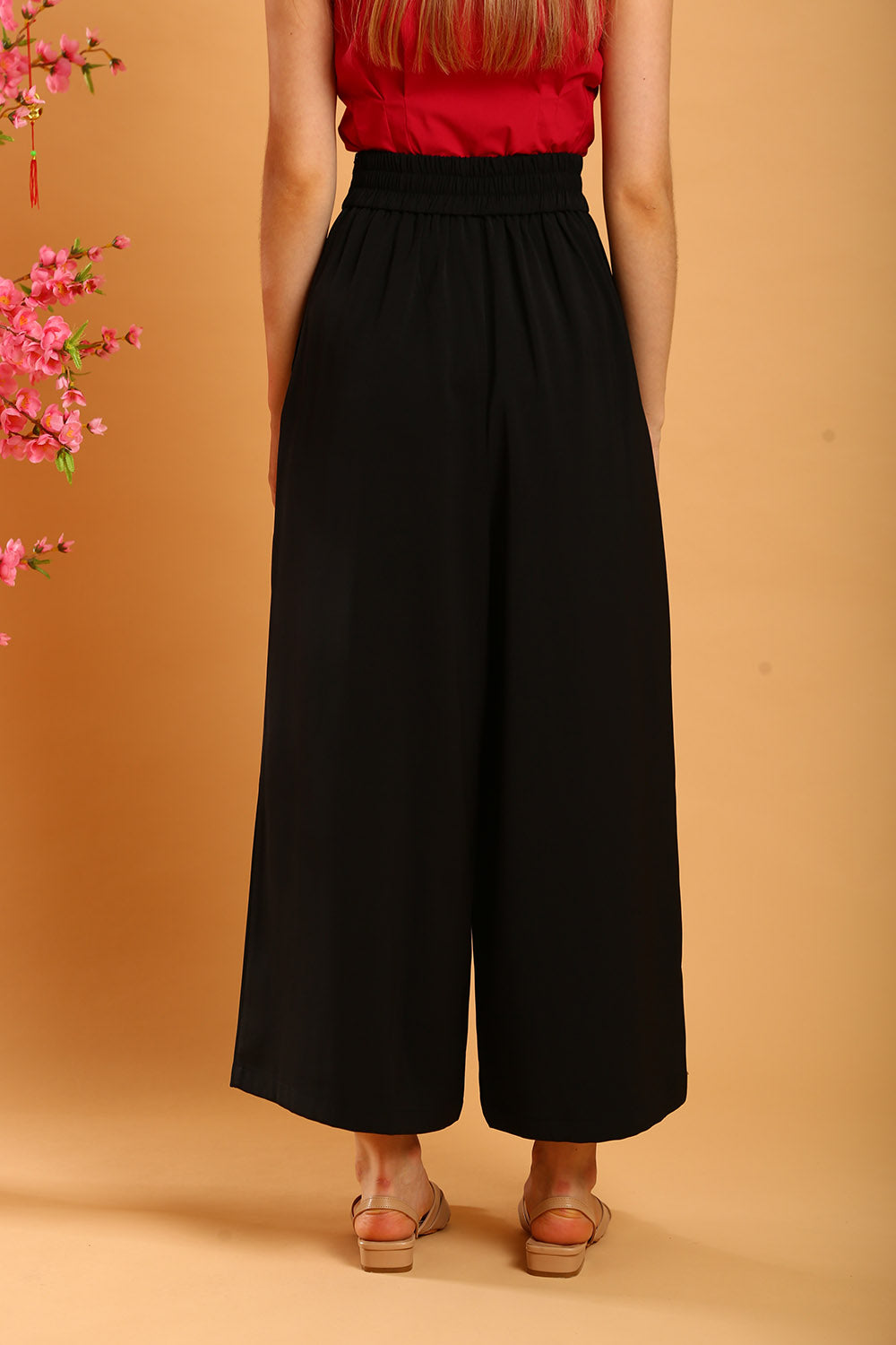 Liesa Wide Leg Pants in Black - Image 6