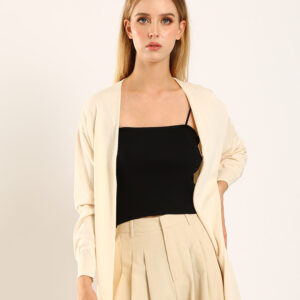 Tonie Long Knit Cardigan in Apricot