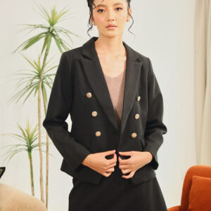 Suzanne Jacket in Black Tweet