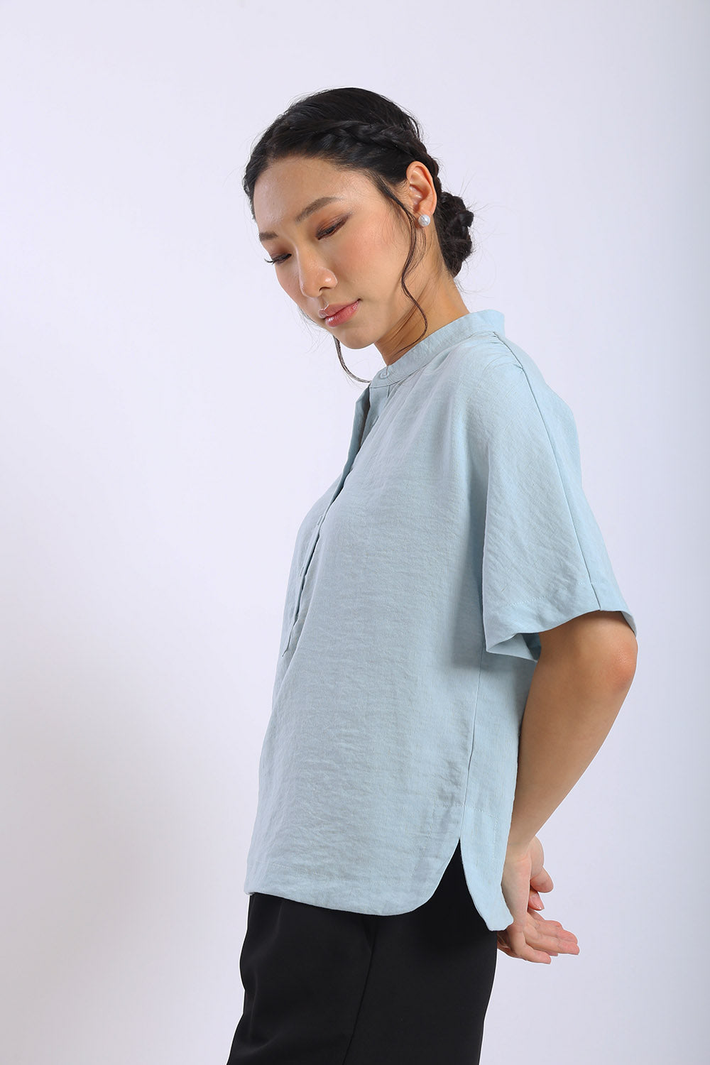 Nerina Top in Powder Blue - Image 3