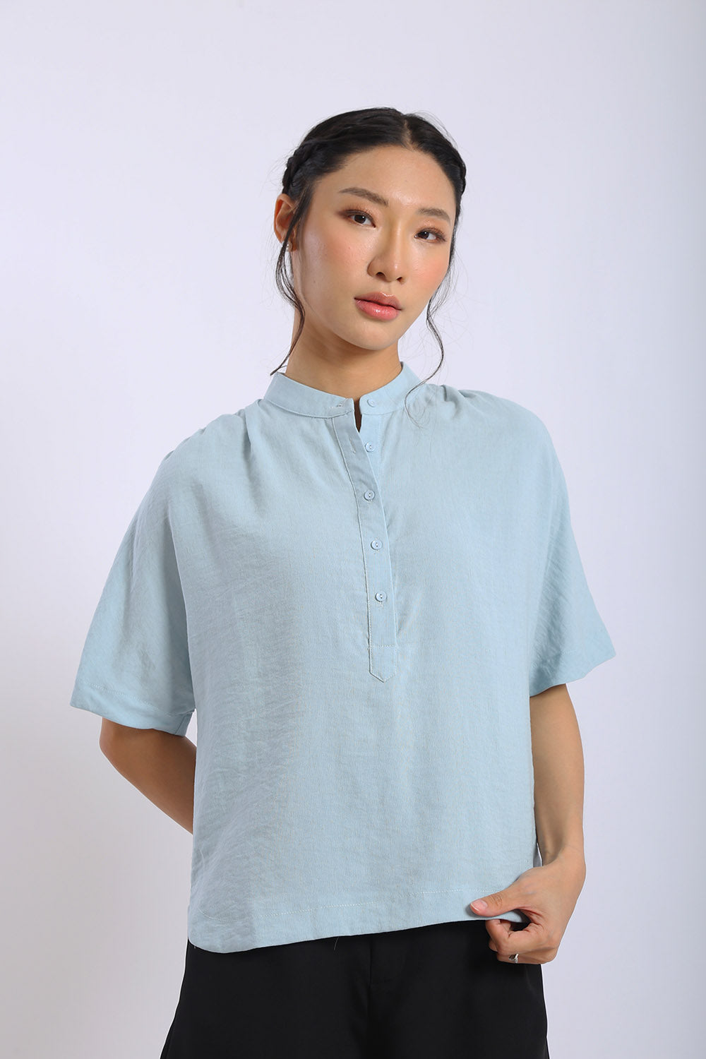Nerina Top in Powder Blue - Image 5