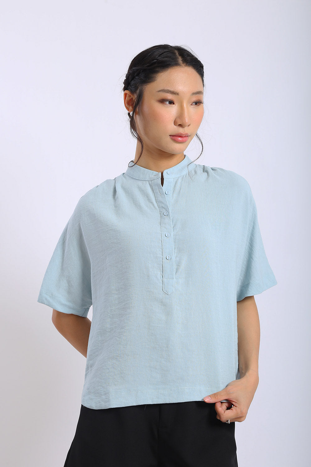 Nerina Top in Powder Blue - Image 4
