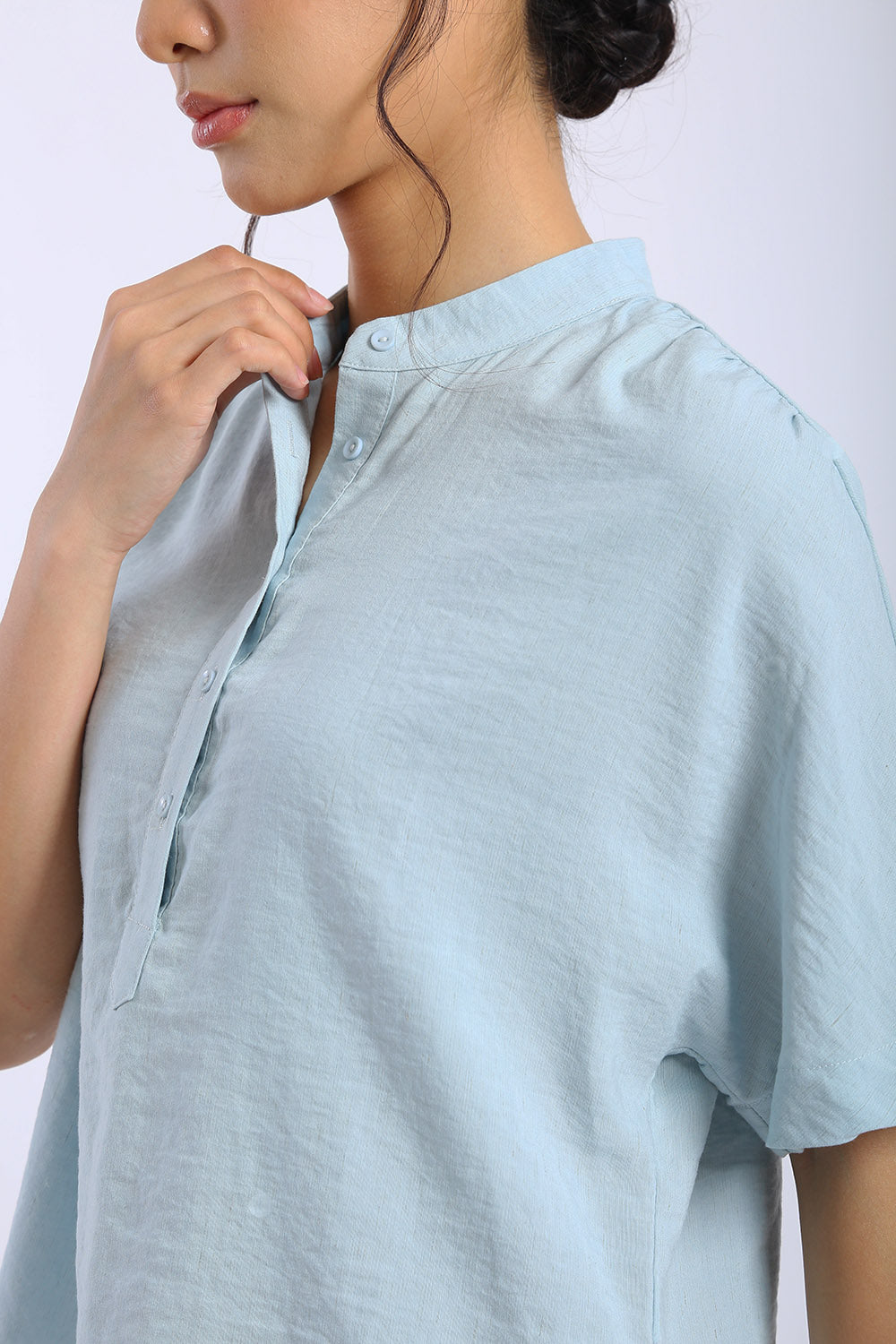 Nerina Top in Powder Blue - Image 2