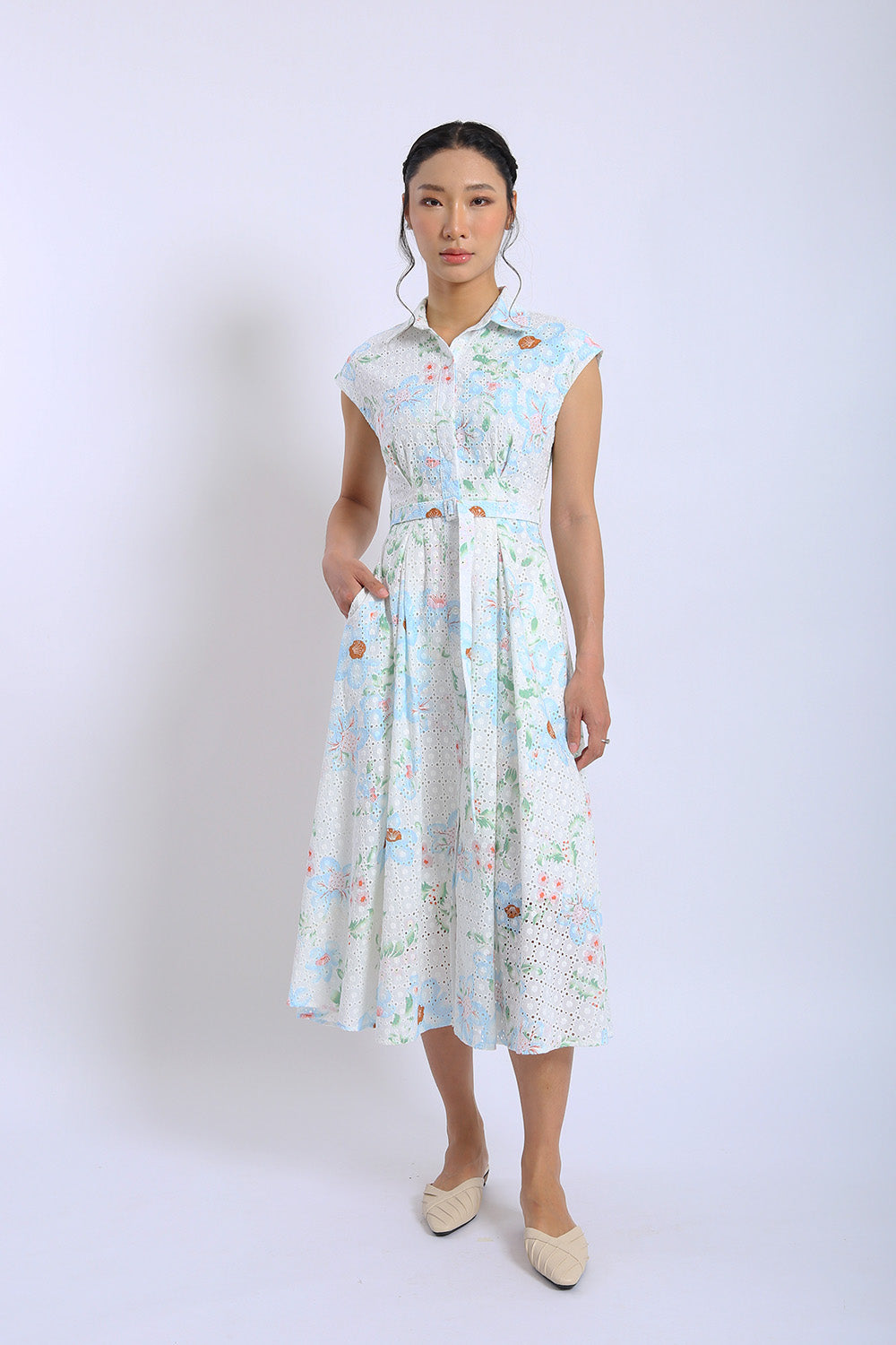 Dezza Midi Dress in Coastal Bloom - Image 5