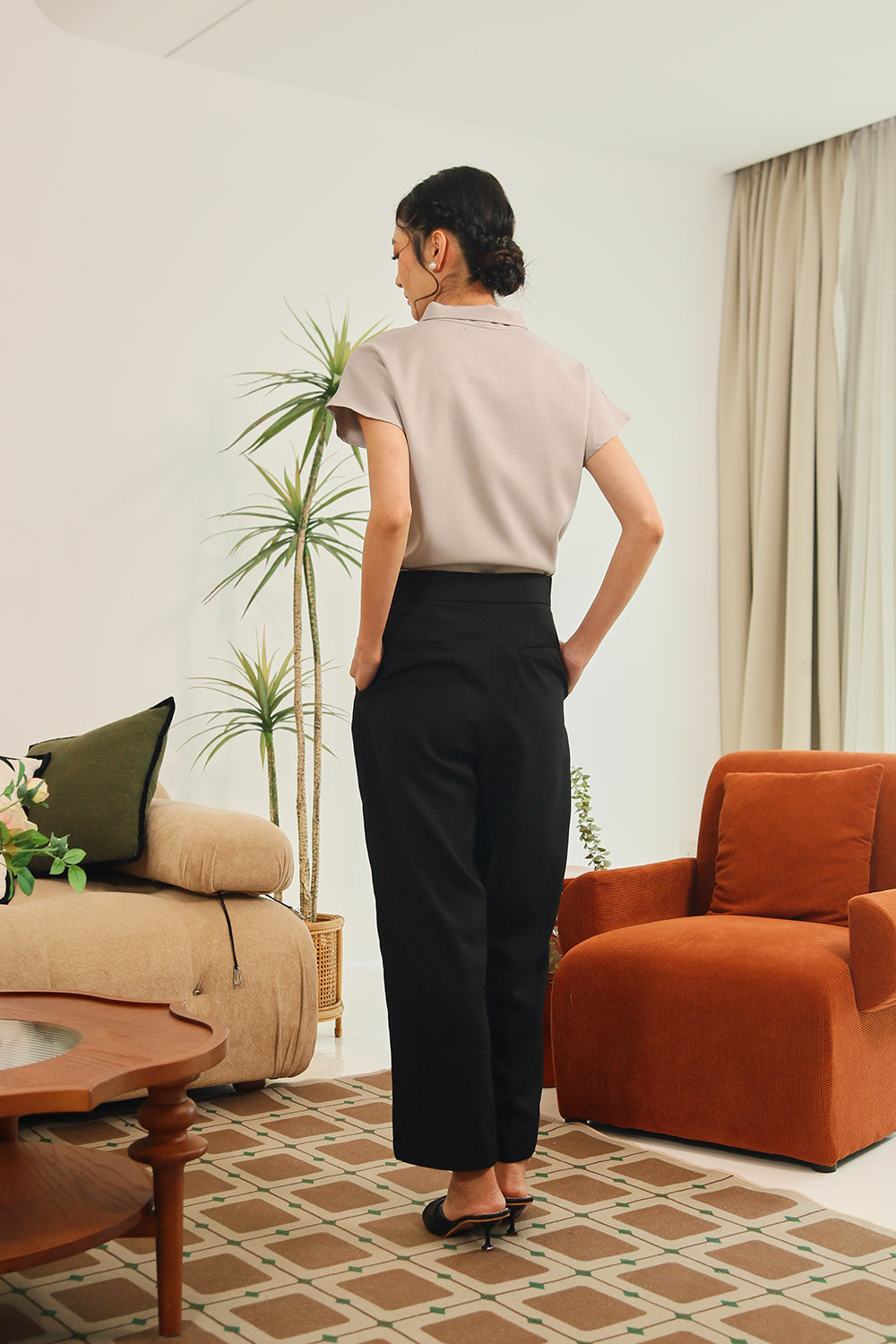 Corinne Essential Straight Pants in Black - Image 6