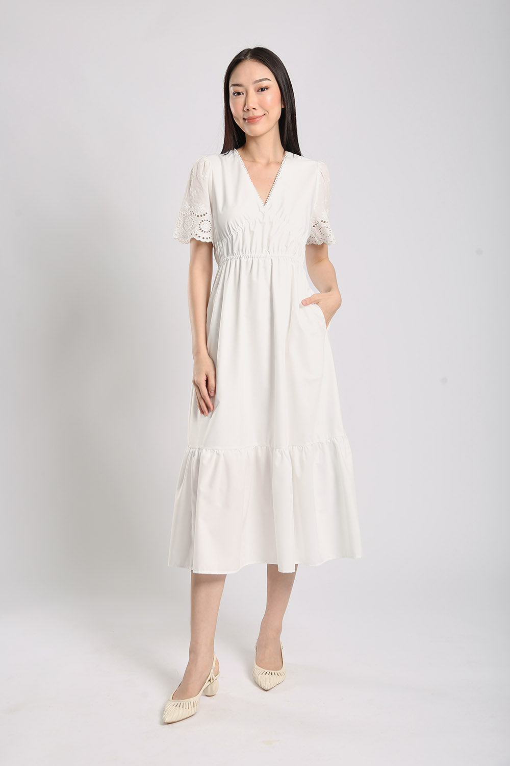 Alai Midaxi Maxi Dress in White - Image 6