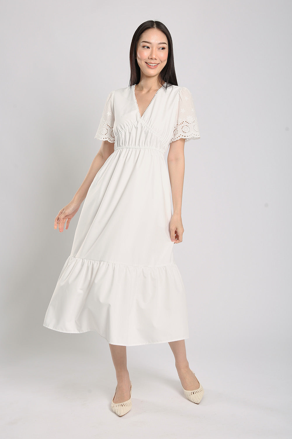 Alai Midaxi Maxi Dress in White - Image 4