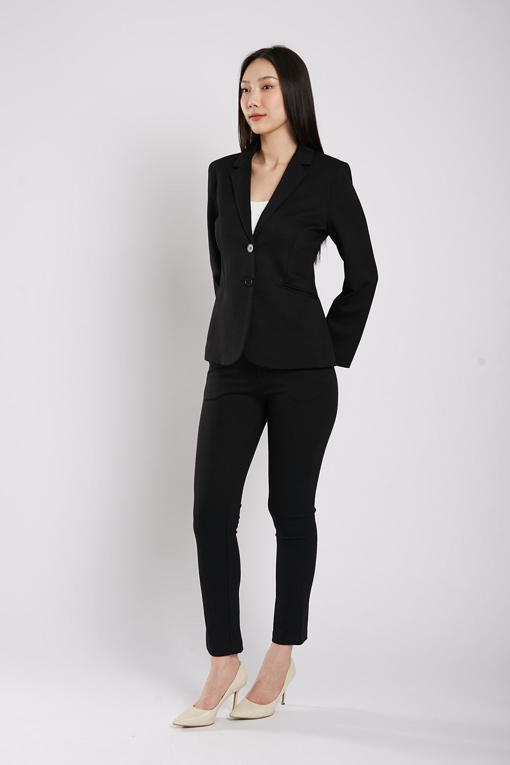 Albertha Ultra Stretchable Blazer in Black - Image 6