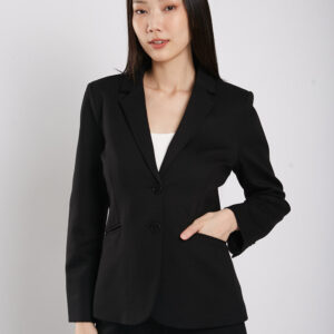 Albertha Ultra Stretchable Blazer in Black
