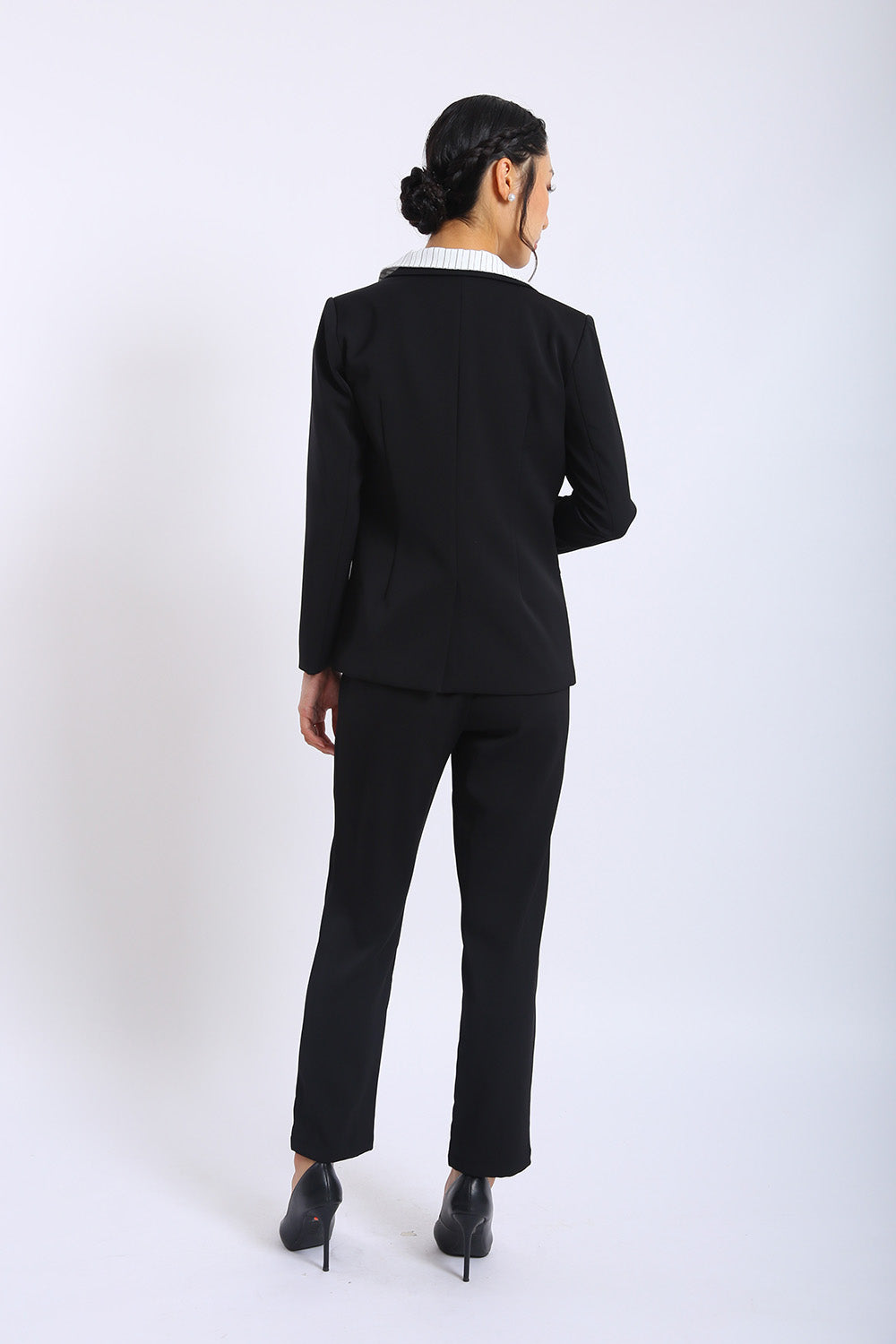 Elise Tailored Straight Leg Pants in Black - Image 6