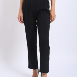 Elise Tailored Straight Leg Pants in Black