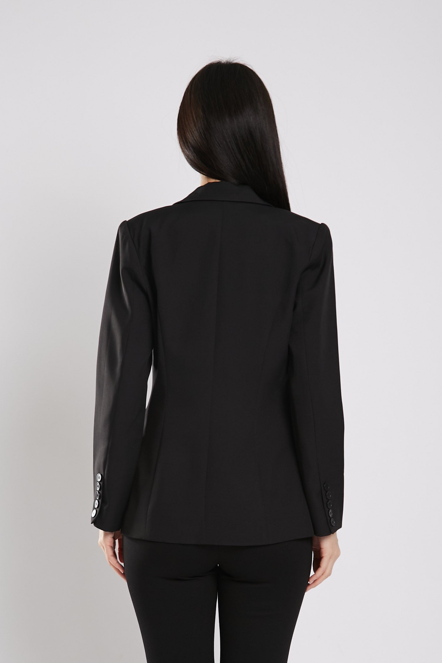 Albertha Ultra Stretchable Blazer in Black - Image 5
