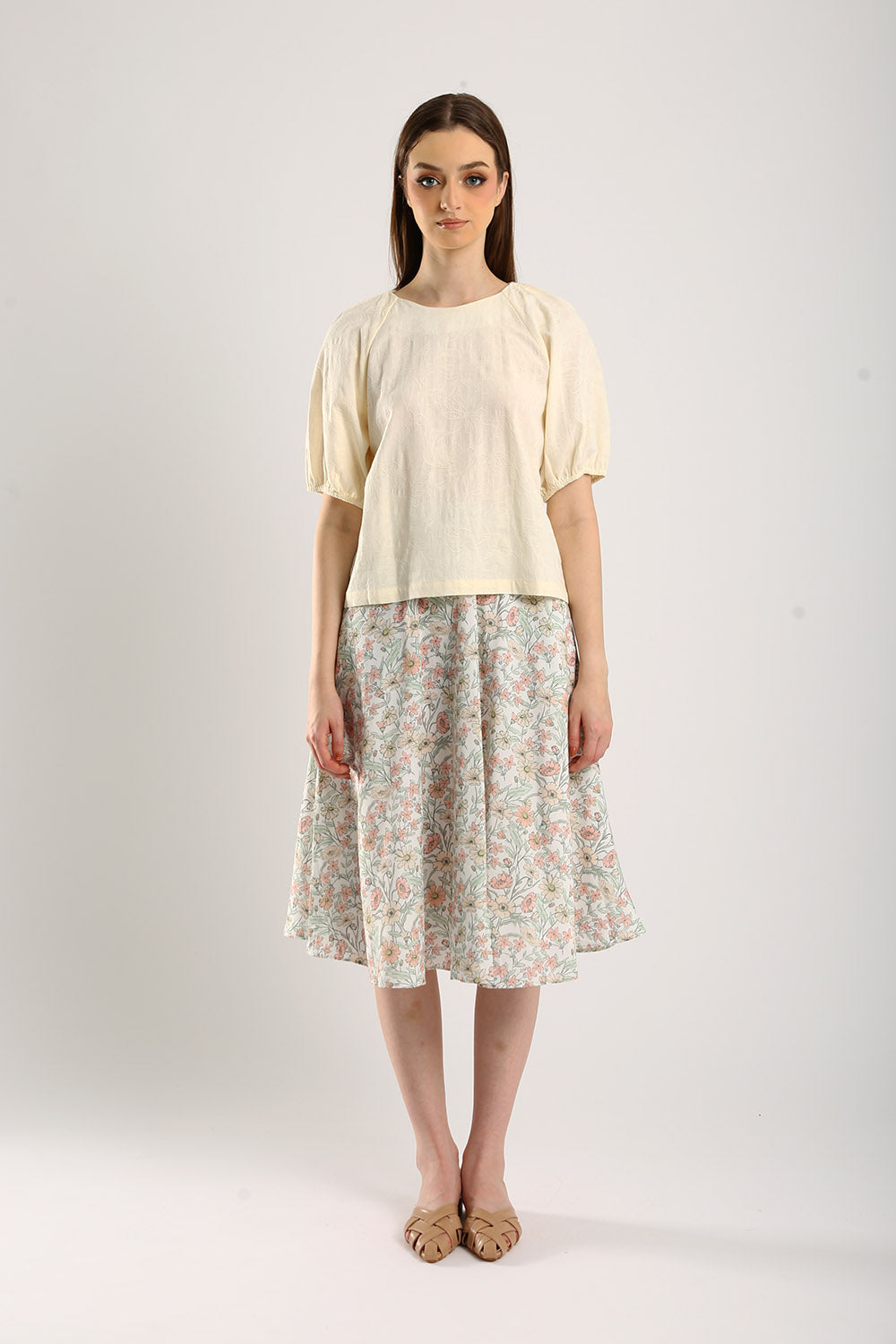 Larson Maxi Skirt in Floral Print - Image 2