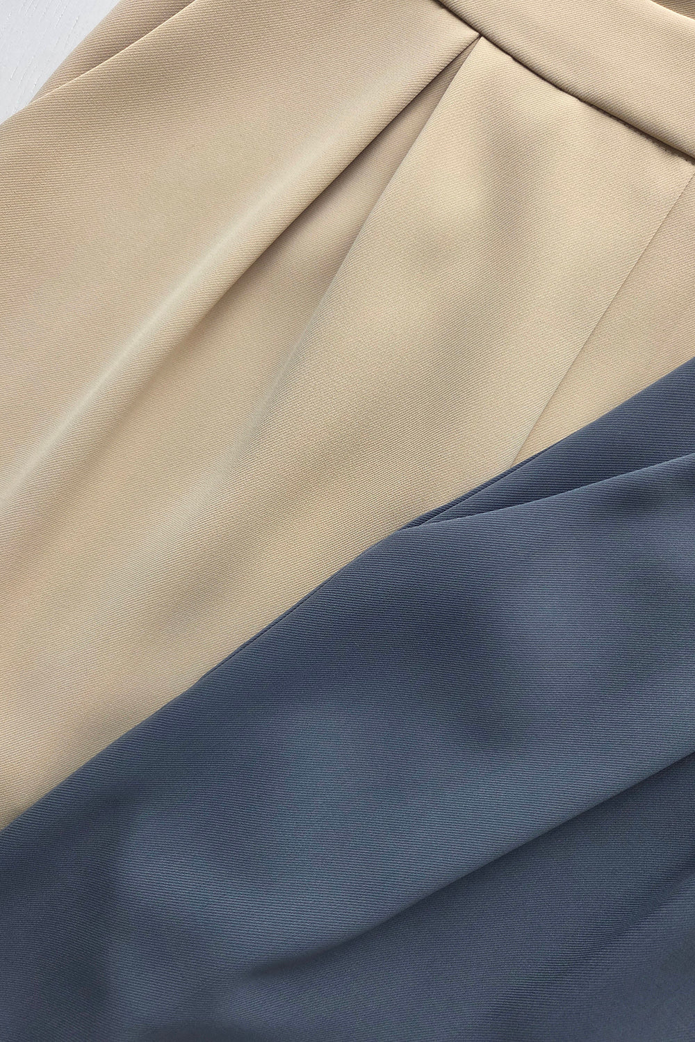 Valeria Pleated Straight Leg Pants in Beige - Image 3